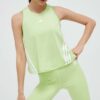 adidas Performance top de antrenament Hyperglam culoarea verde