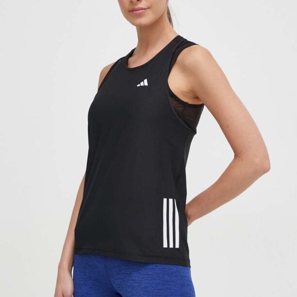 adidas Performance top pentru alergat Own the Run culoarea negru IN8317