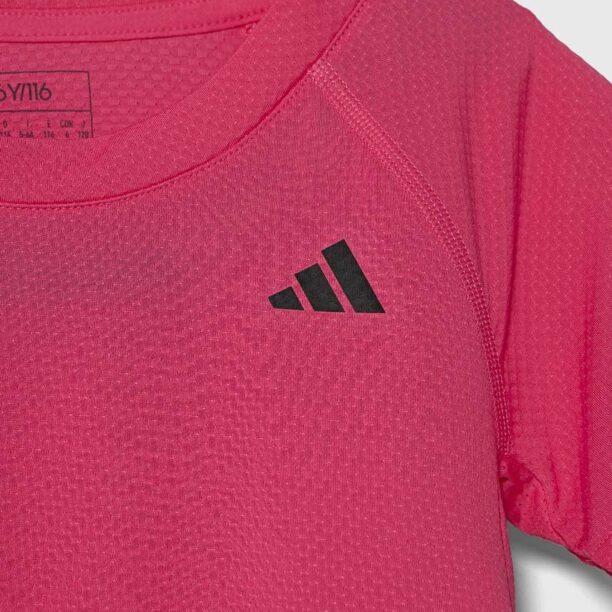 adidas Performance tricou copii culoarea roz preţ