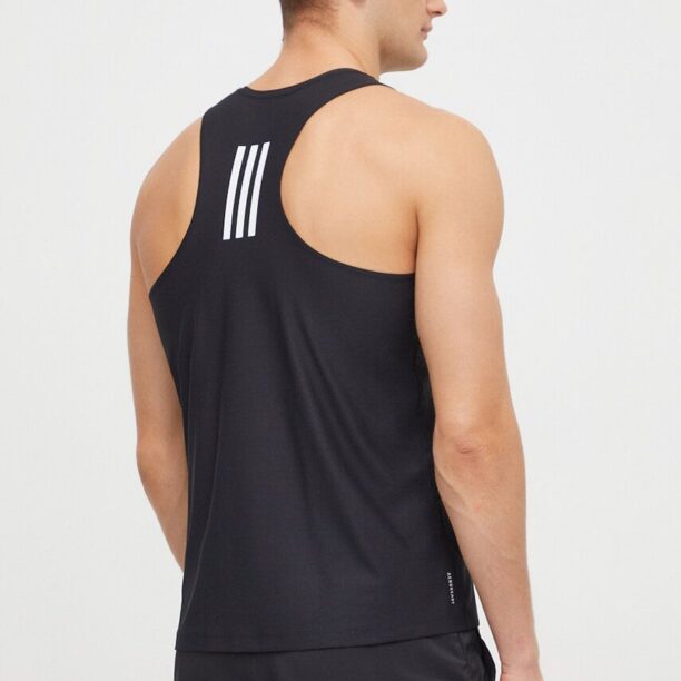 adidas Performance tricou de alergare Own The Run culoarea negru IN1499 preţ