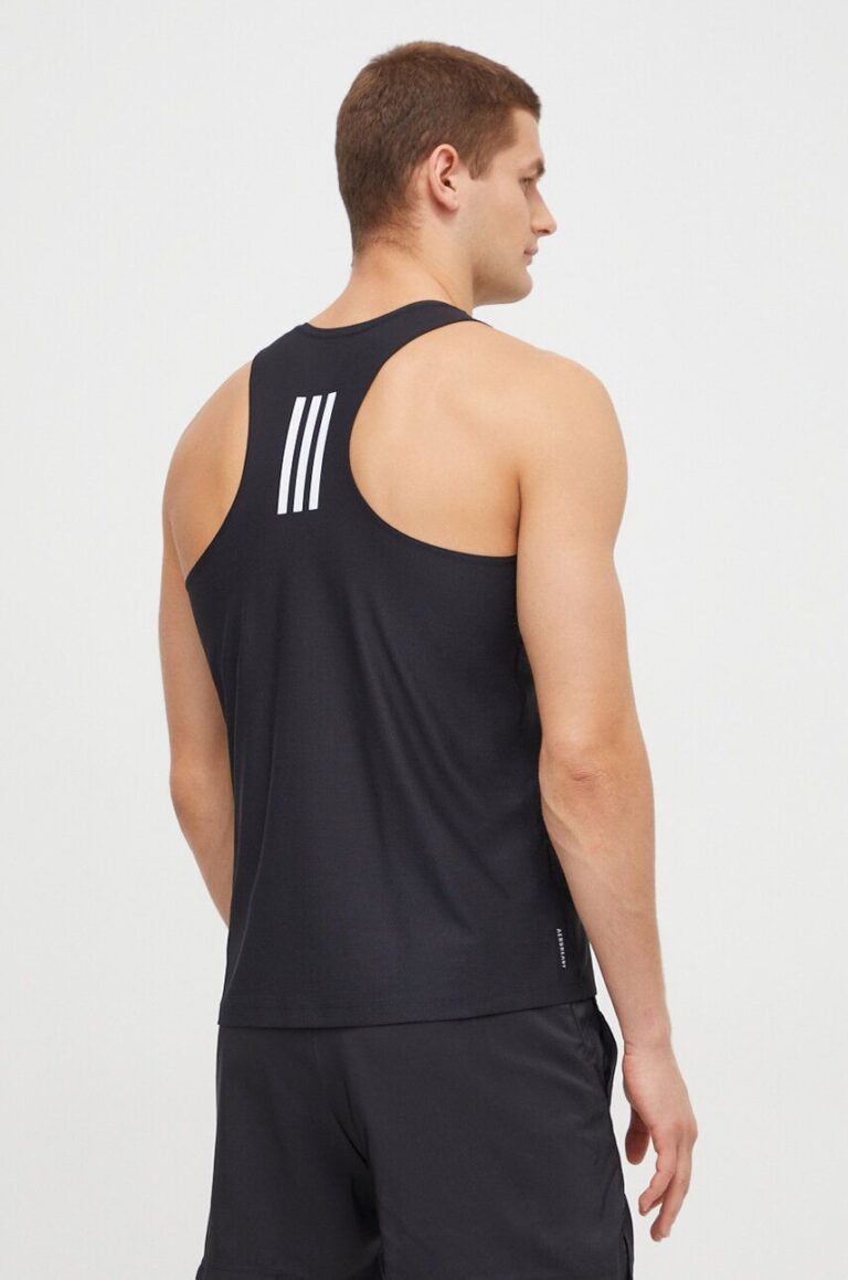 adidas Performance tricou de alergare Own The Run culoarea negru IN1499 preţ