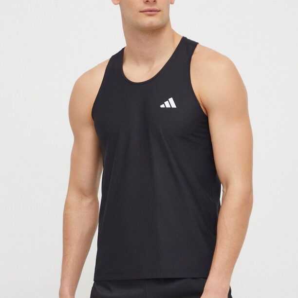 adidas Performance tricou de alergare Own The Run culoarea negru IN1499