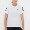 adidas Performance tricou de alergare Own the Run culoarea alb IK7442