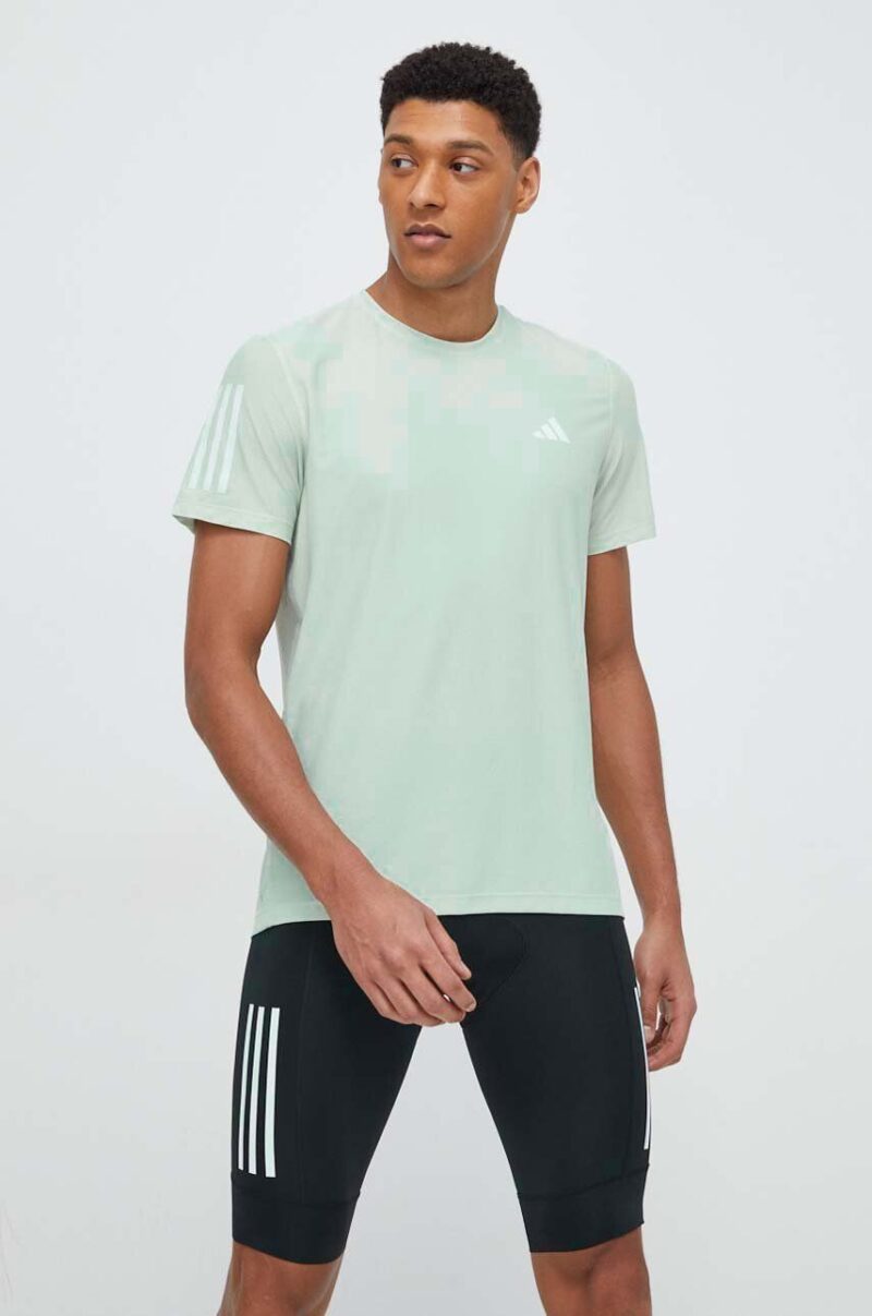 adidas Performance tricou de alergare Own the Run culoarea verde