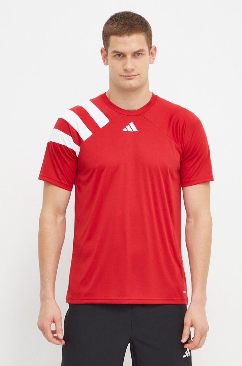 adidas Performance tricou de antrenament Fortore 23 culoarea roșu