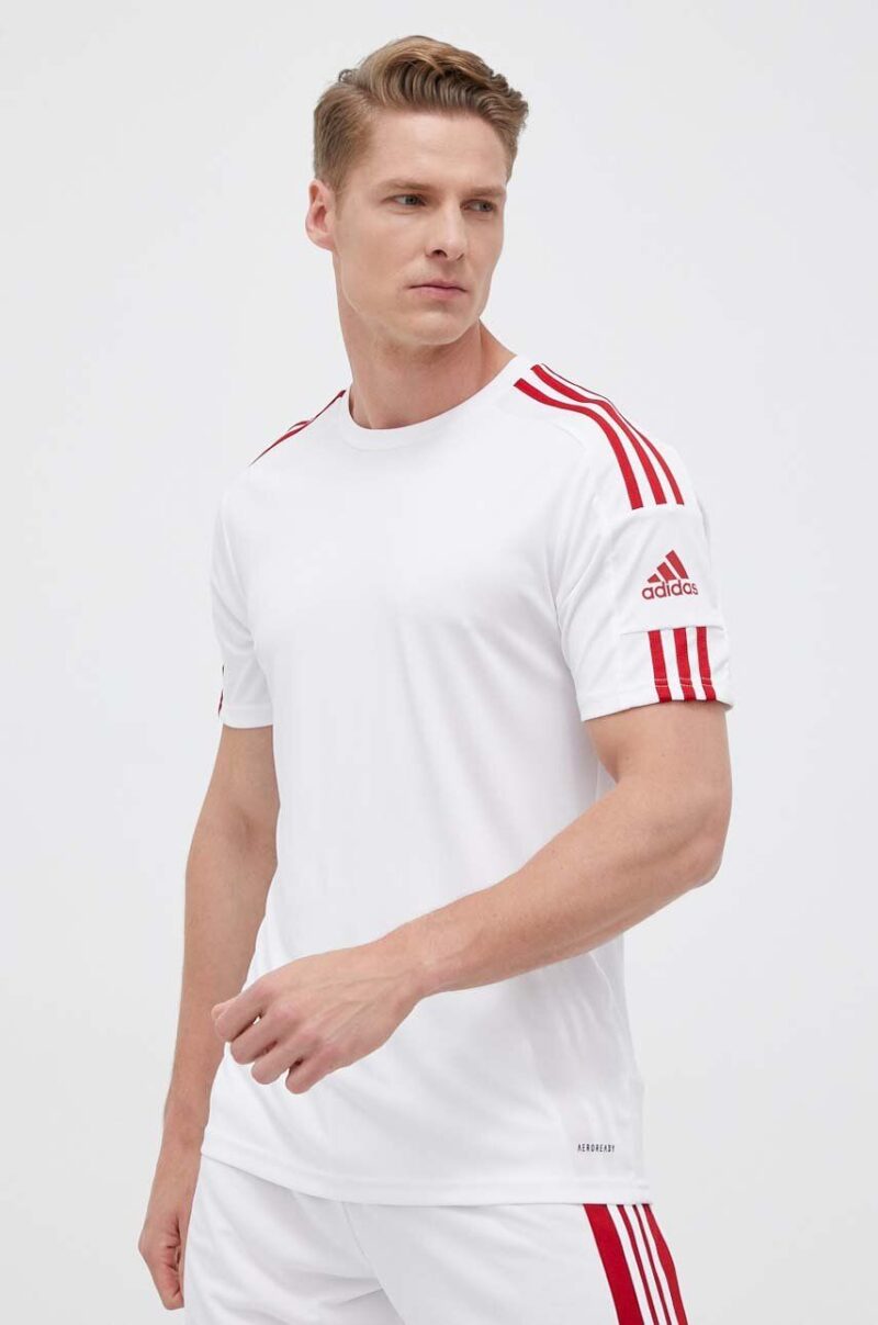 adidas Performance tricou de antrenament Squadra 21 culoarea alb