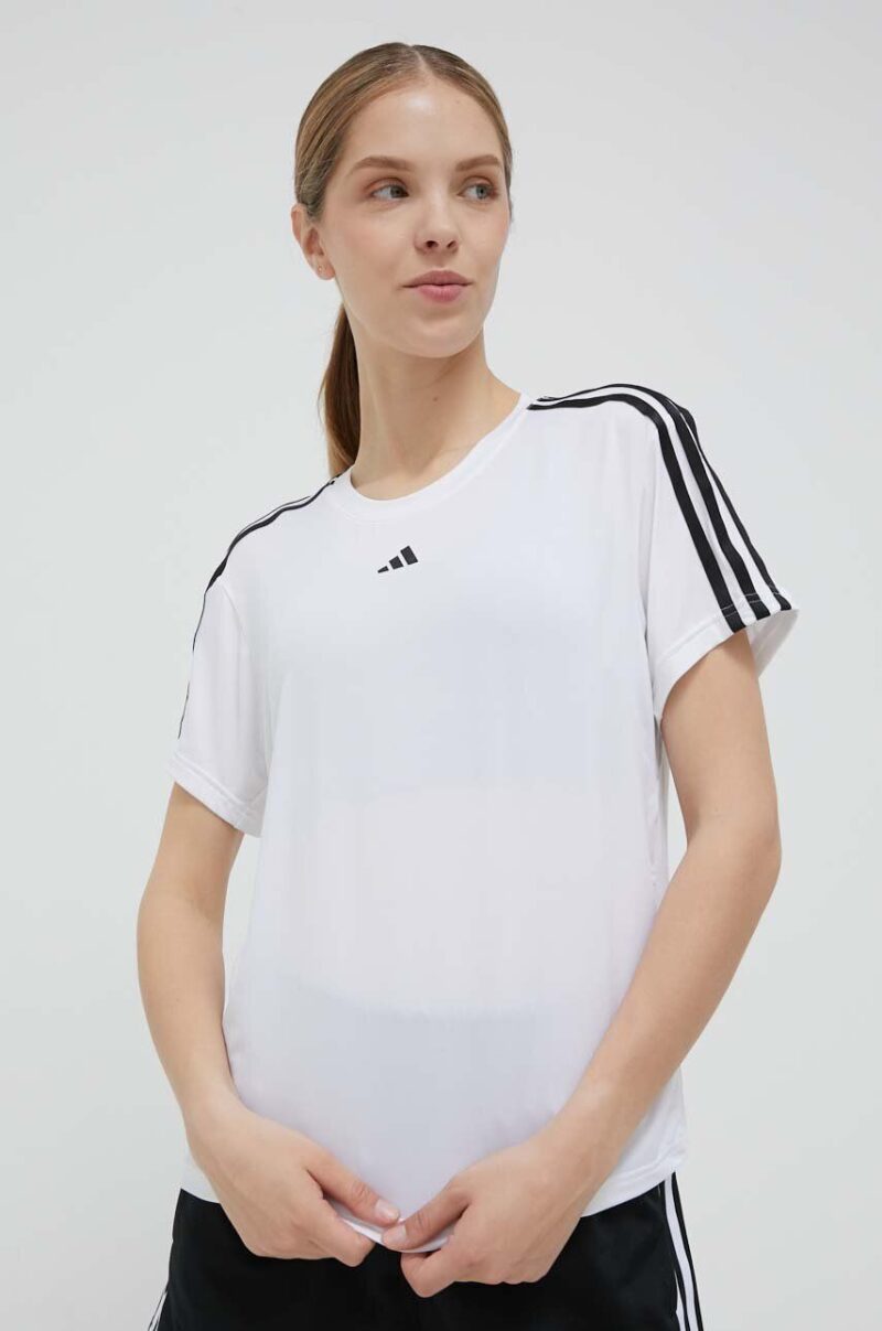 adidas Performance tricou de antrenament Train Essentials culoarea alb