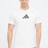 adidas Performance tricou de antrenament culoarea bej