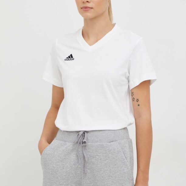 adidas Performance tricou din bumbac culoarea alb HC0442