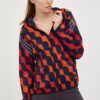 adidas Performance windbreaker Marimekko culoarea rosu