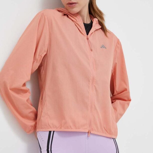 adidas Performance windbreaker Run It culoarea portocaliu