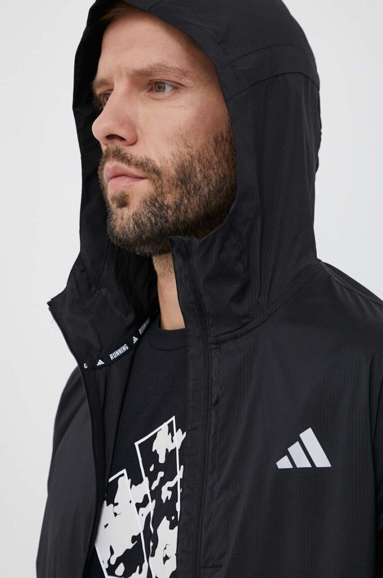 adidas Performance windbreaker Ultimate culoarea negru