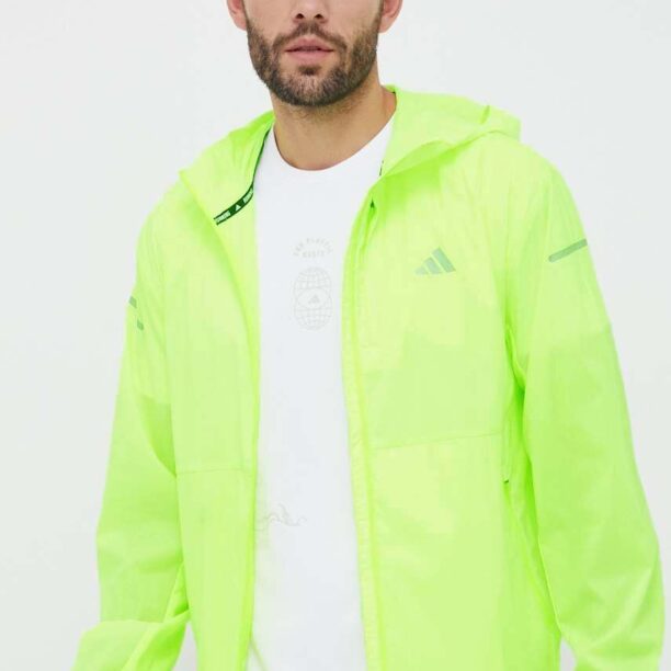 adidas Performance windbreaker Ultimate culoarea verde