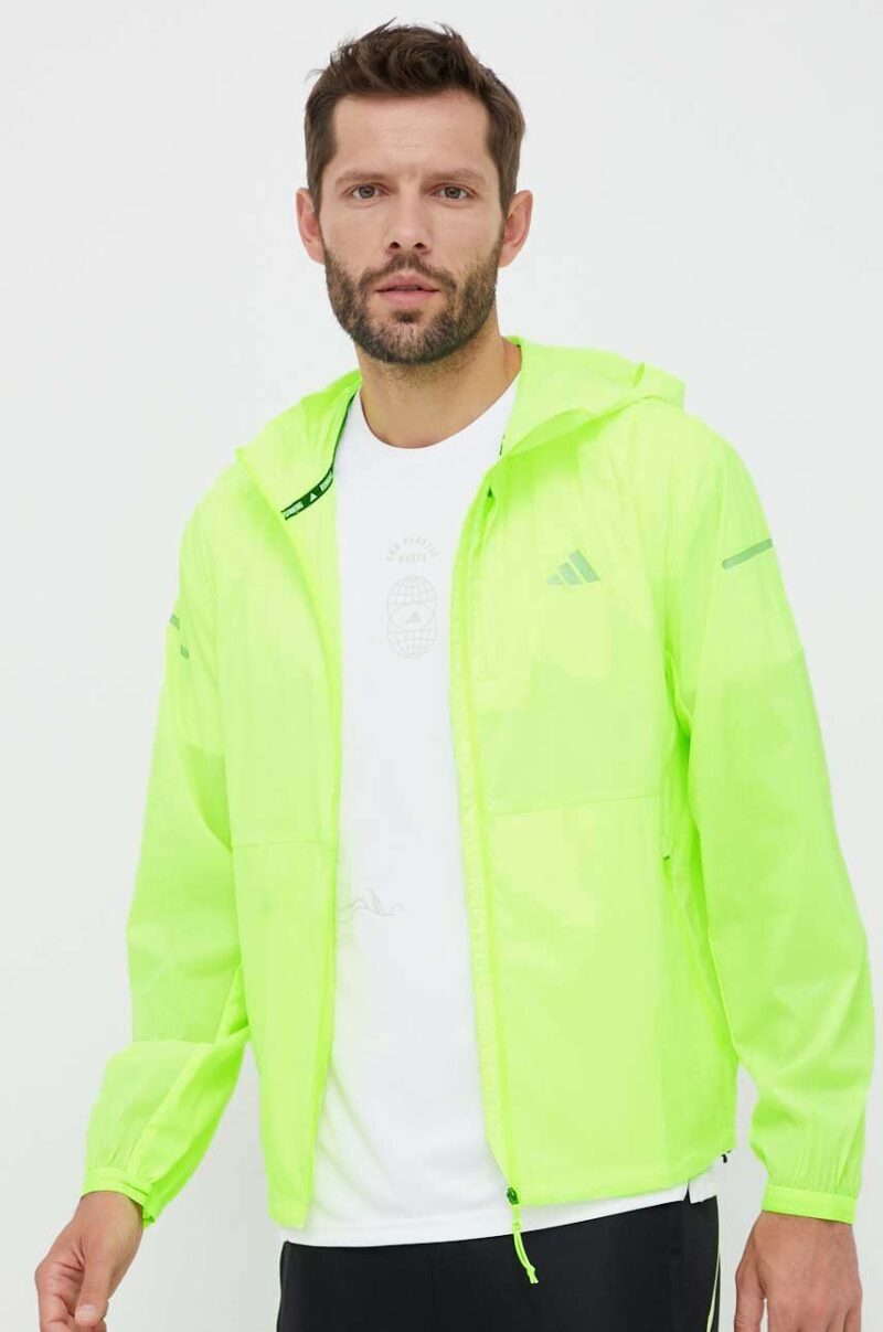 adidas Performance windbreaker Ultimate culoarea verde