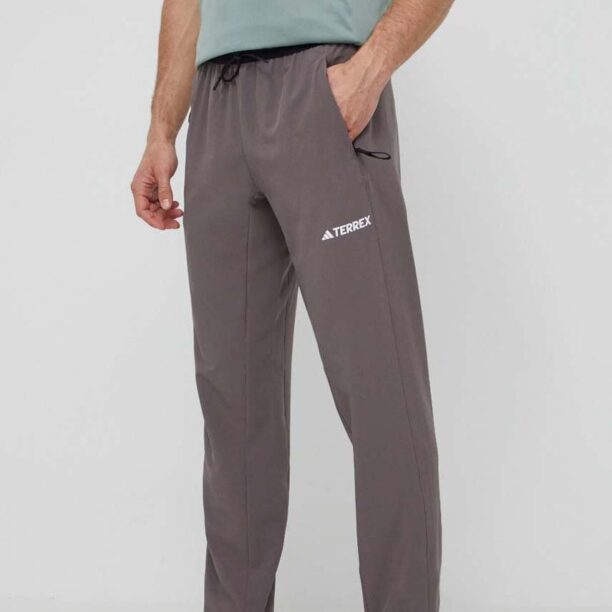 adidas TERREX pantaloni de exterior Liteflex culoarea gri