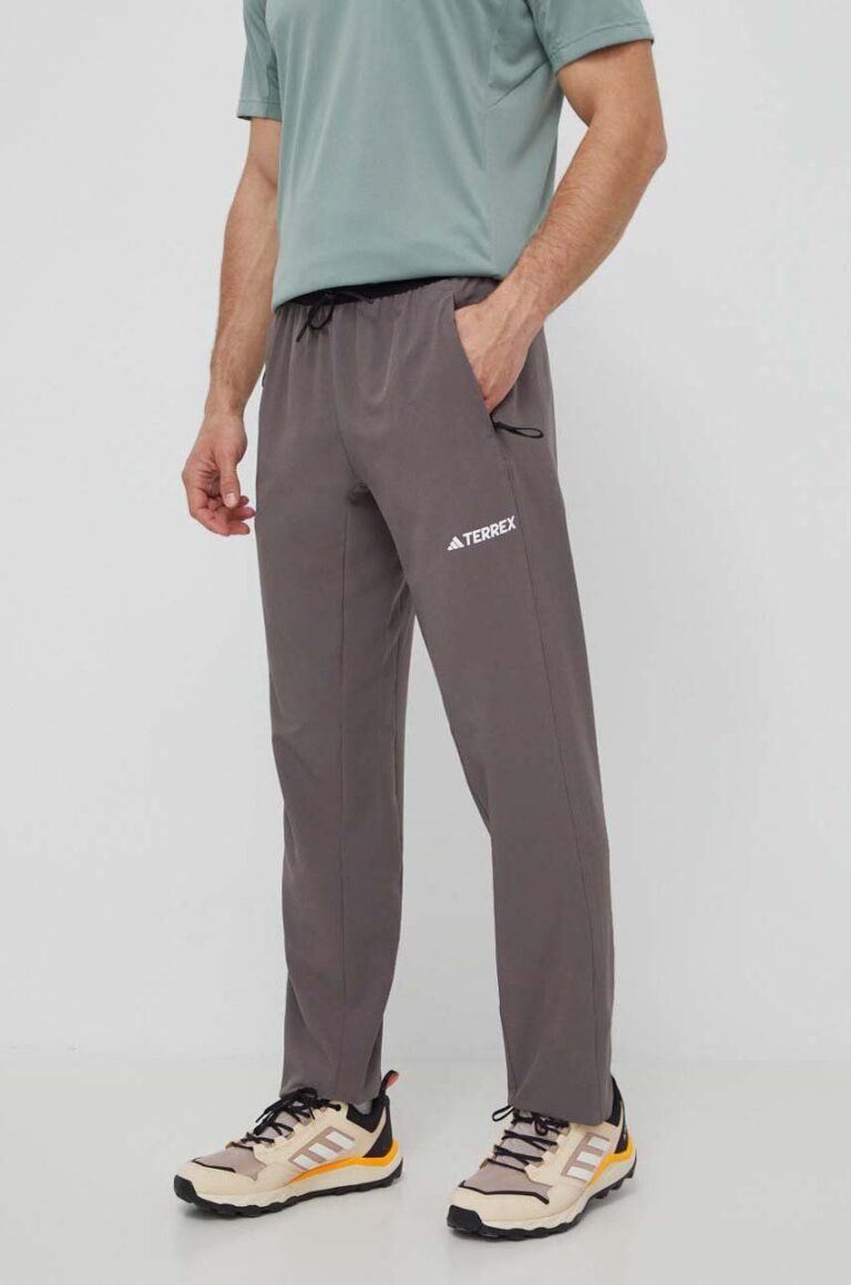 adidas TERREX pantaloni de exterior Liteflex culoarea gri