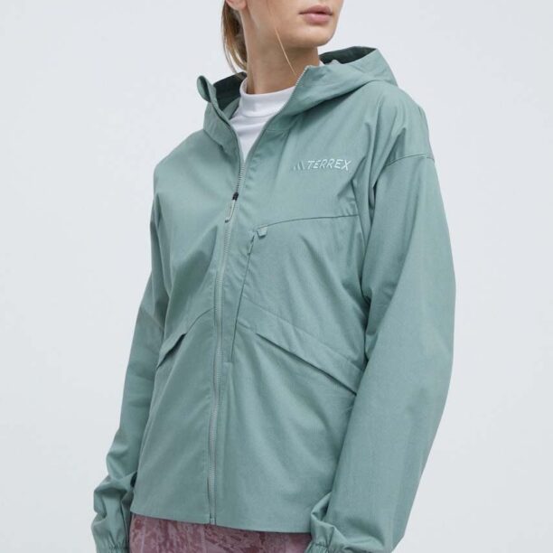 adidas TERREX windbreaker Xploric culoarea verde