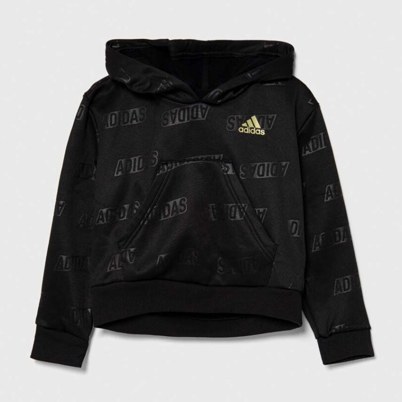 adidas bluza copii JG BLUV Q4 HD culoarea negru