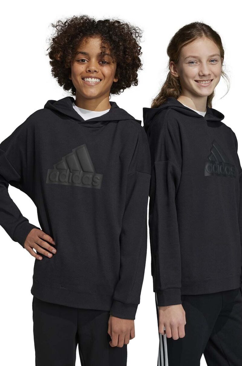 adidas bluza copii U FI LOGO culoarea negru