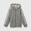 adidas bluza copii culoarea gri