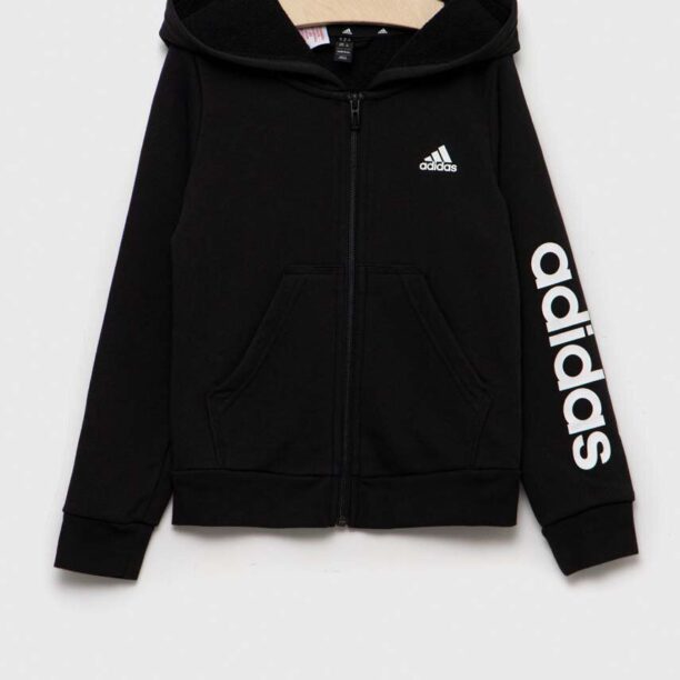 adidas bluza copii culoarea negru