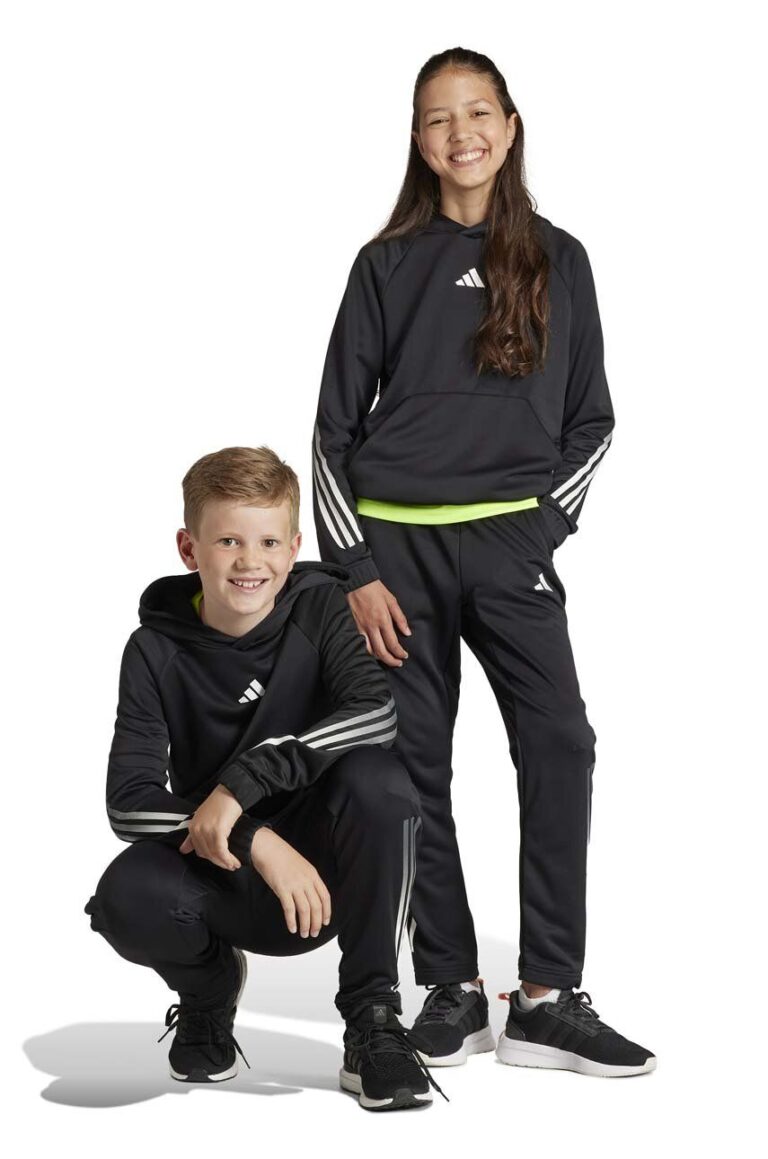 adidas bluza copii culoarea negru