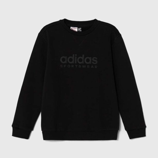 adidas bluza copii culoarea negru