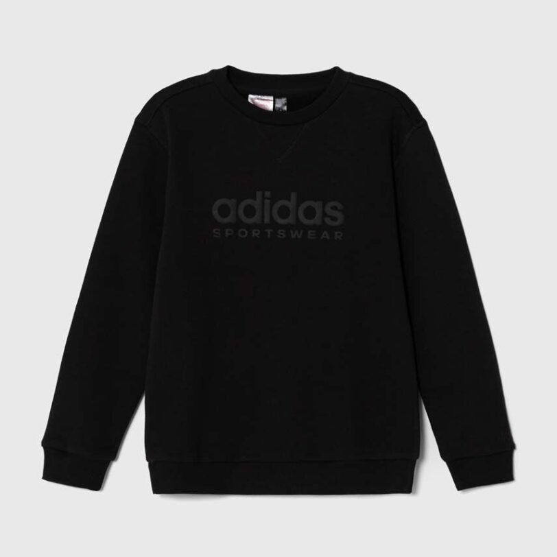adidas bluza copii culoarea negru