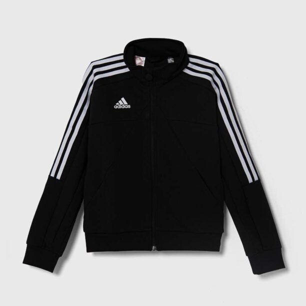 adidas bluza copii culoarea negru