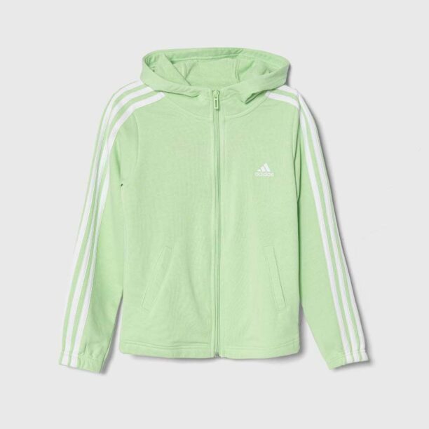 adidas bluza copii culoarea verde