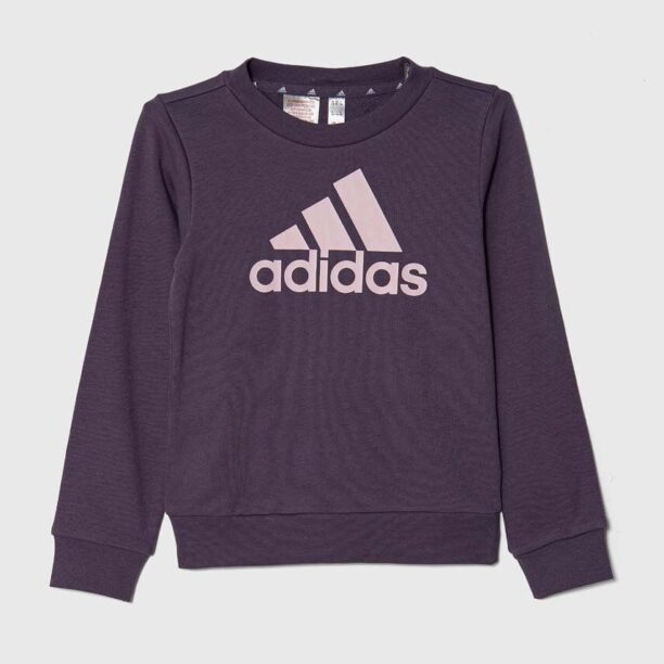 adidas bluza copii culoarea violet