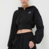 adidas by Stella McCartney bluză trening culoarea negru