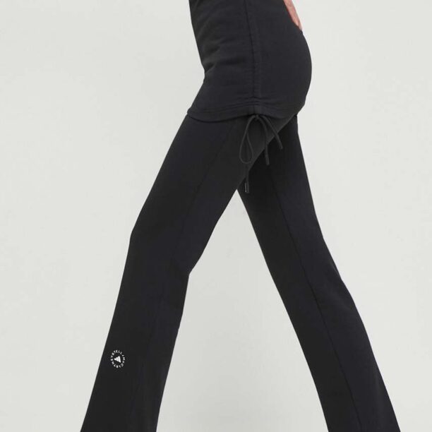 adidas by Stella McCartney pantaloni de antrenament culoarea negru