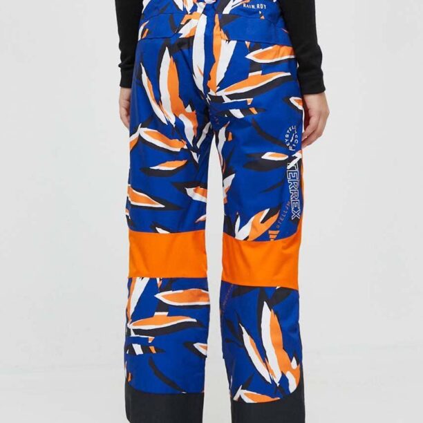 adidas by Stella McCartney pantaloni de exterior x TERREX True Nature culoarea albastru marin preţ