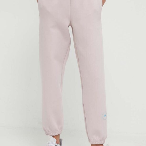 adidas by Stella McCartney pantaloni de trening culoarea roz