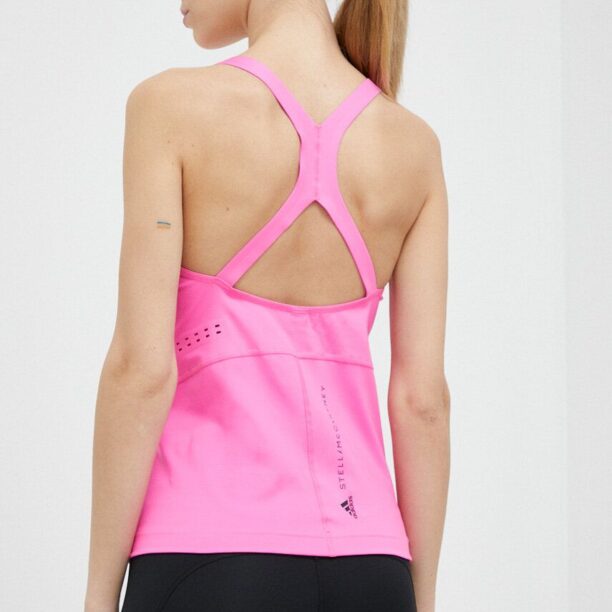 adidas by Stella McCartney top de antrenament TruePurpose culoarea roz preţ