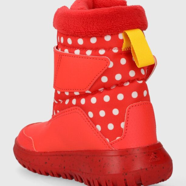 adidas cizme de iarna copii Winterplay Minnie C culoarea rosu preţ