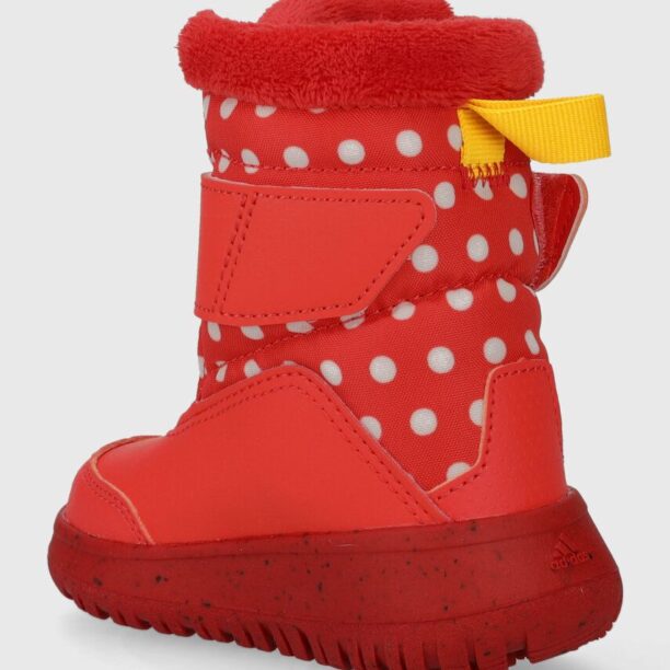 adidas cizme de iarna pentru copii Winterplay Minnie I culoarea rosu preţ