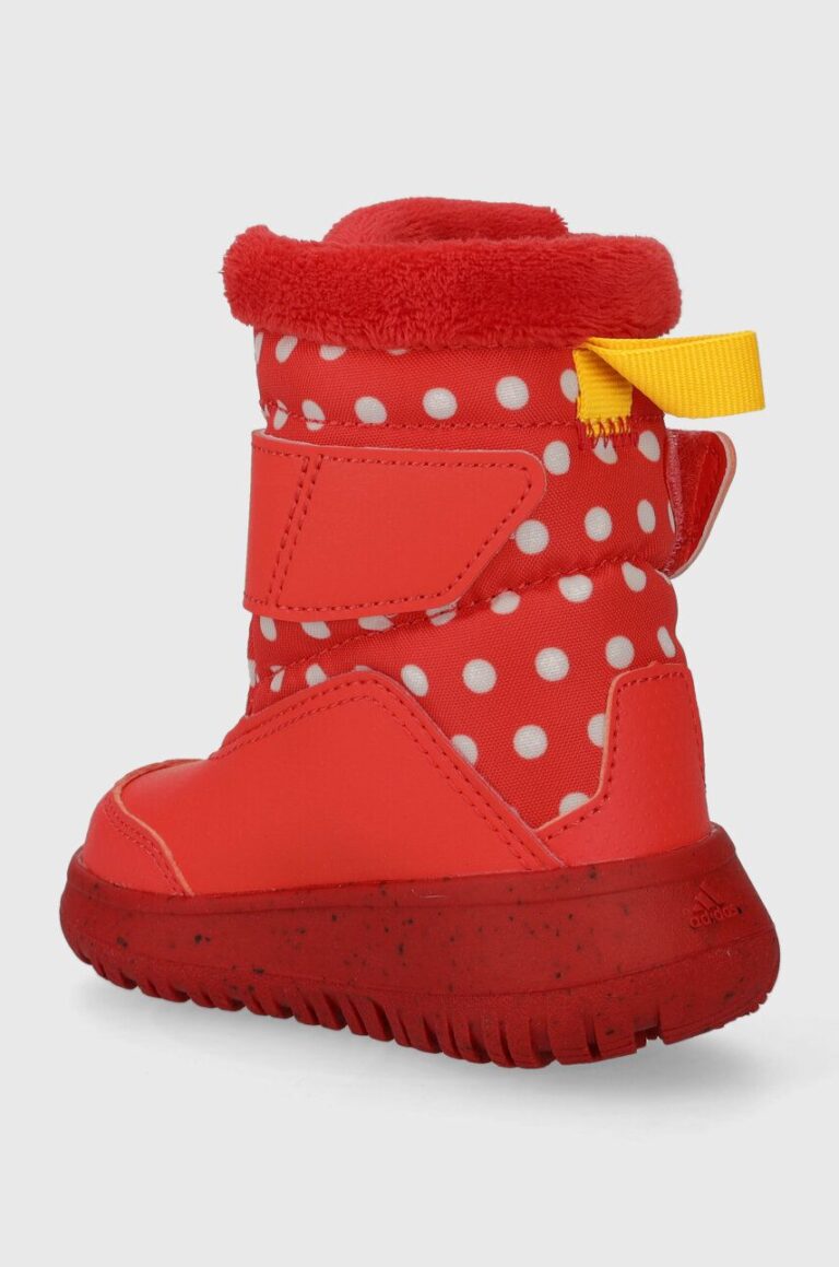 adidas cizme de iarna pentru copii Winterplay Minnie I culoarea rosu preţ