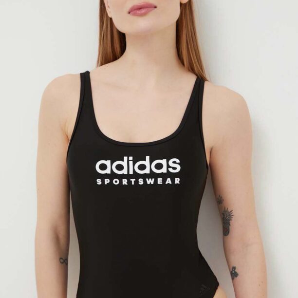 adidas costum de baie dintr-o bucată culoarea negru