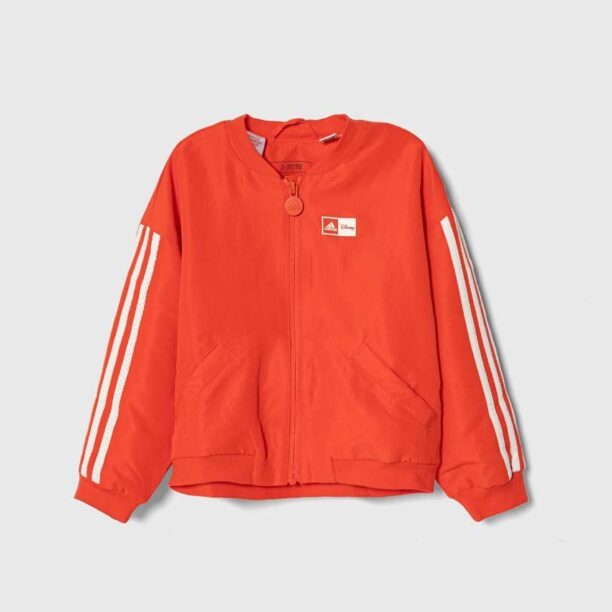 adidas geaca bomber pentru copii culoarea rosu