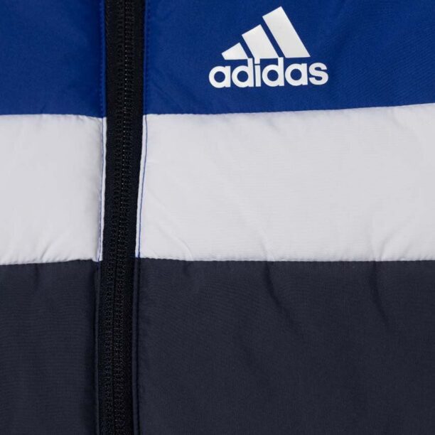 adidas geaca copii culoarea albastru marin preţ