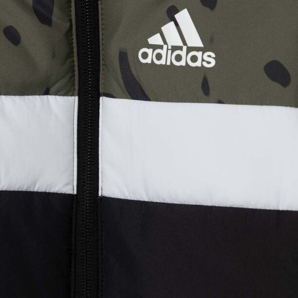 adidas geaca copii culoarea verde preţ