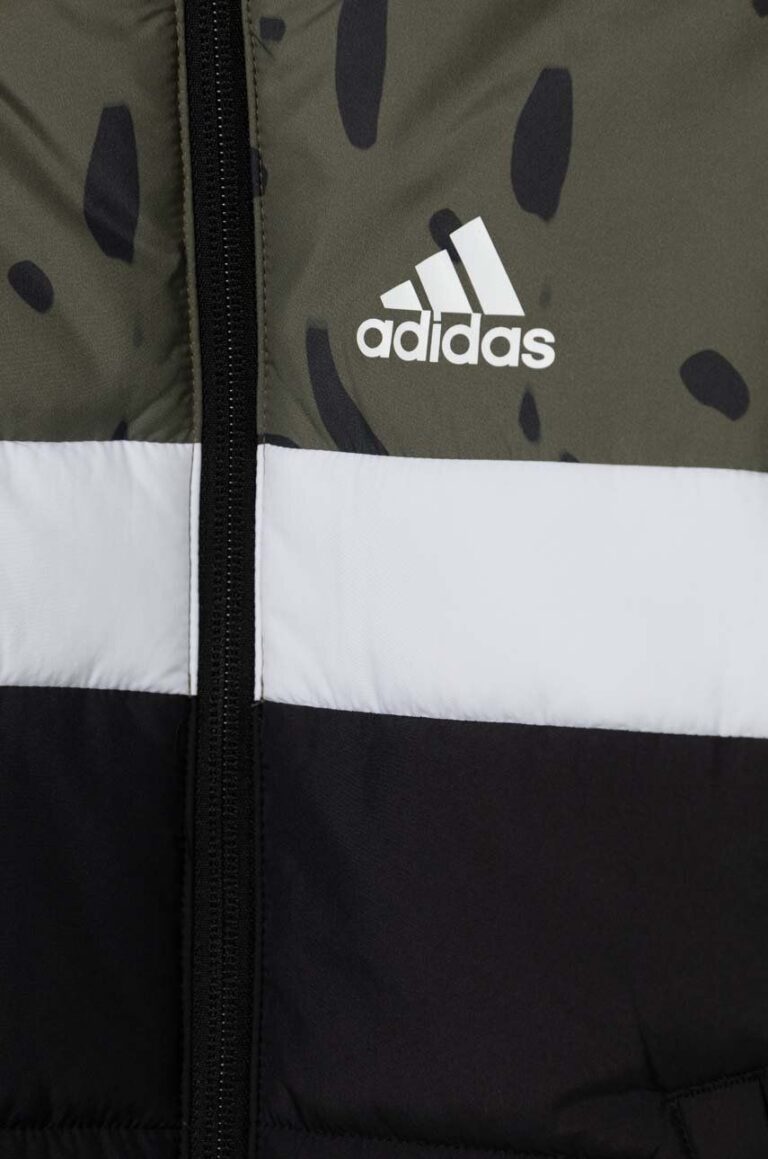 adidas geaca copii culoarea verde preţ