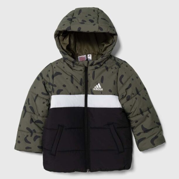 adidas geaca copii culoarea verde