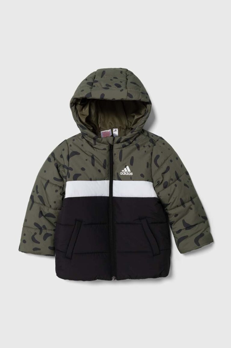 adidas geaca copii culoarea verde