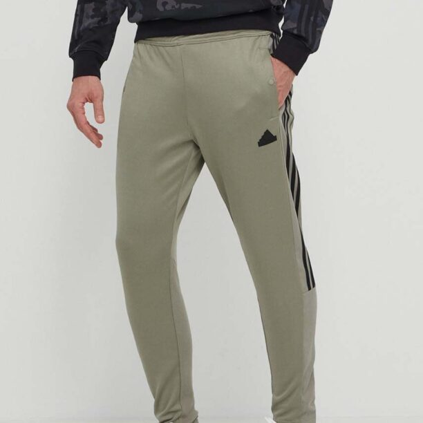 adidas pantaloni de trening TIRO culoarea verde