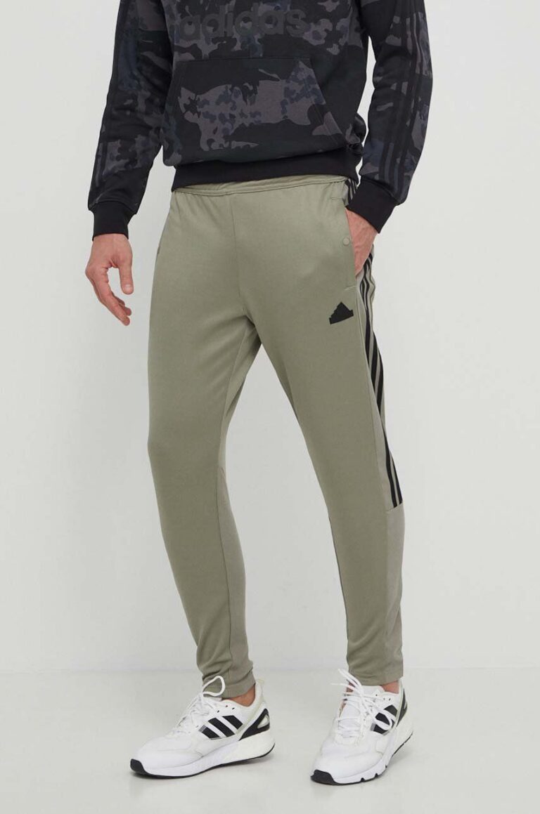 adidas pantaloni de trening TIRO culoarea verde