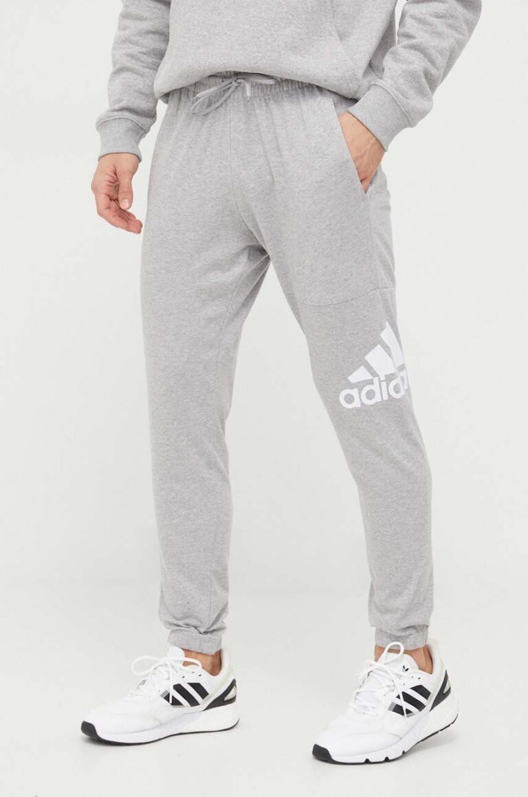 adidas pantaloni de trening culoarea gri