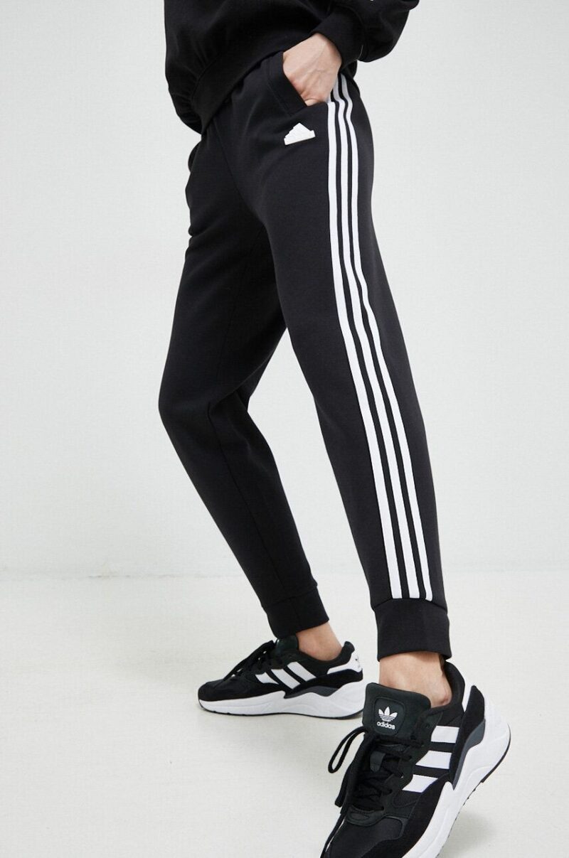 adidas pantaloni de trening culoarea negru